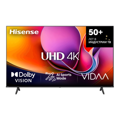 Телевизор Hisense 55" Ultra HD, 60Гц, Direct LED (55A6Q)
