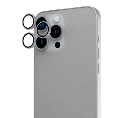 Защитное стекло для камеры iPhone 15 Pro BLUEO Camera lens Armor metal (3 шт. +installer) (BM2541-15Pro-SIL) Серебристый
