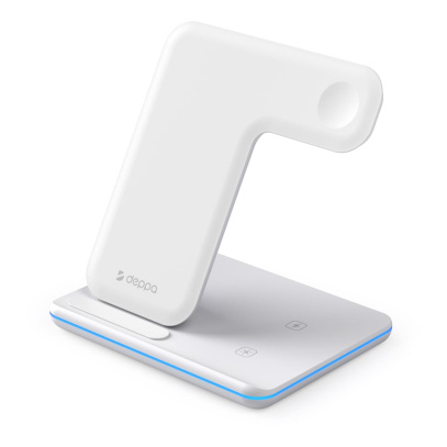 Зарядная станция Deppa 3в1 Charging Stand Neo 20W (24017) White, белый