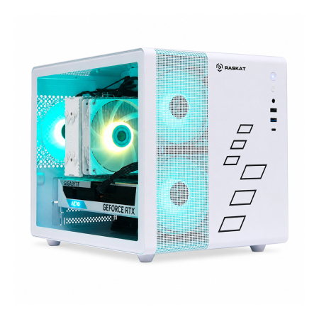 Игровой ПК Raskat Strike 520 (Strike520211502), AMD Ryzen 5 7500F, NVIDIA RTX 5060Ti 16Gb, 32Gb DDR5, 1Tb SSD, Белый