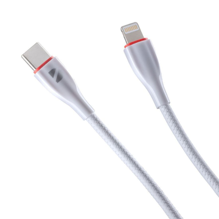 Дата-кабель Deppa Ceramic USB-C - Lightning, 1 м (72399) Белый