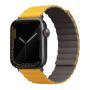 Ремешок UNIQ для Apple Watch 42/44/45/49 мм Revix reversible Magnetic (45MM-REVMUSKAK) Желтый/Серый