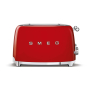 Тостер на 4 ломтика SMEG 50s style (TSF03RDEU) Красный
