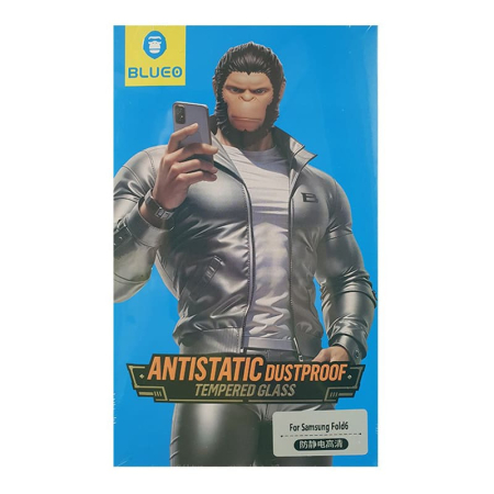 Защитное стекло для Galaxy Z Fold6, BlueO Silk Full cover Anti-Static (с рамкой, антистатик) Черный