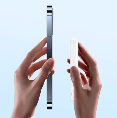 Внешний аккумулятор Baseus 6000mAh Magnetic Mini Wireless Fast Charge Power Bank 20Вт (PPCXM06A) Белый
