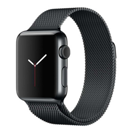 Ремешок Gurdini Milanese Loop (миланский сетчатый-17) Apple Watch 42mm/44mm Space Black