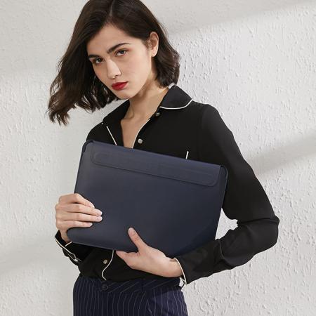 Чехол для MacBook Air 15.3" WiWU Skin Pro II Leather Sleeve Синий