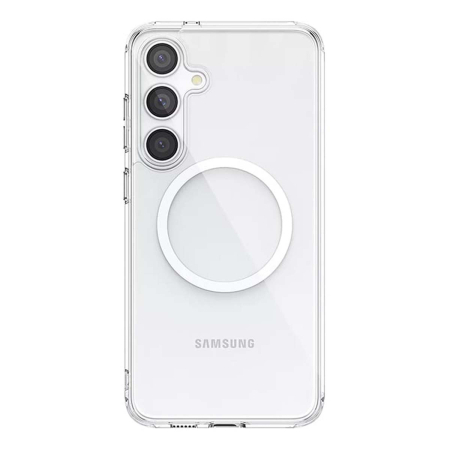 Чехол для Samsung S24 FE с MagSafe Clear Case, Прозрачный