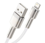 Кабель Baseus Cafule Series Metal Data Cable USB to iP 2,4A, 1 м (CALJK-A02) Белый