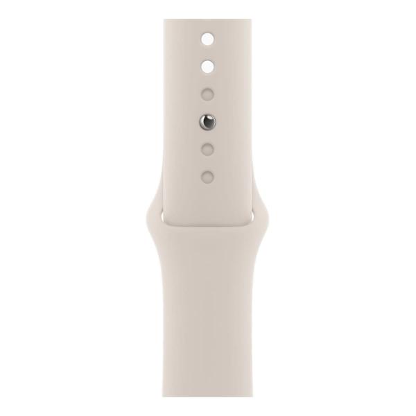 Apple Watch SE (2023), 40 мм корпус из алюминия цвета «Starlight», ремешок Sport Band размера S/M цвета «Starlight»