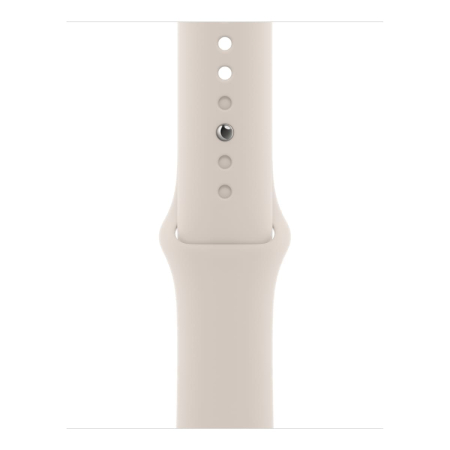 Apple Watch SE (2022), 40 мм корпус из алюминия цвета «Starlight», ремешок Sport Band размера M/L цвета «Starlight»