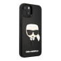 Чехол для iPhone 14 Karl Lagerfeld 3D Rubber Karl's head Hard (KLHCP14SKH3DBK) Черный