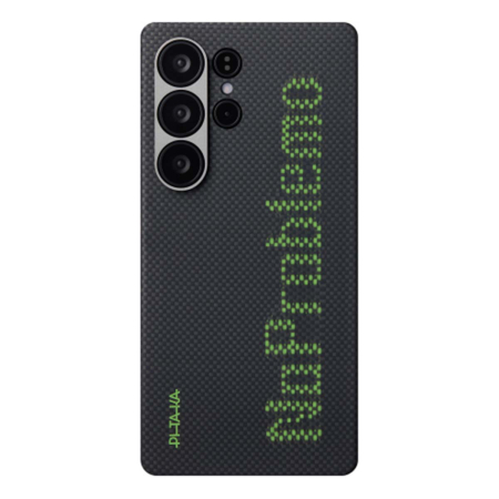 Чехол для Samsung S25 Ultra PITAKA Tactile Woven Case (NoProblem) Чёрный