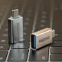 Переходник REMAX USB to Type-C Converter (RA-OTG1) Серебристый