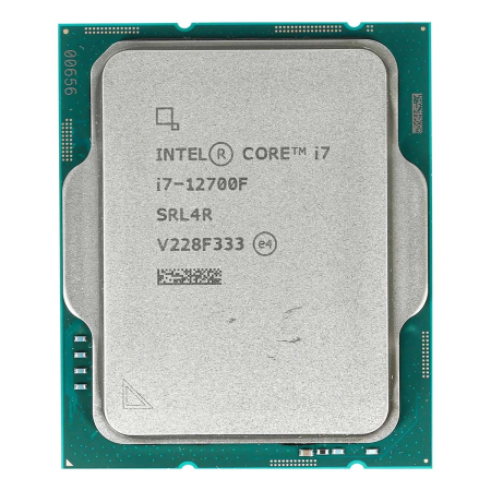 Процессор Intel Core i7-12700F, 2.1 ГГц (Turbo 4.9 ГГц), LGA1700, OEM (CM8071504555020)