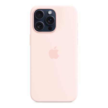 Чехол Silicone Case для Apple iPhone 15 Pro Max с MagSafe (original) Light Pink, светло-розовый