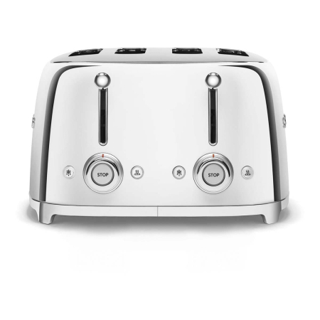 Тостер на 4 ломтика SMEG 50s style (TSF03SSEU) Хром