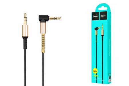 Кабель аудио AUX hoco. 3,5мм jack, 1 м (UPA02) Черный