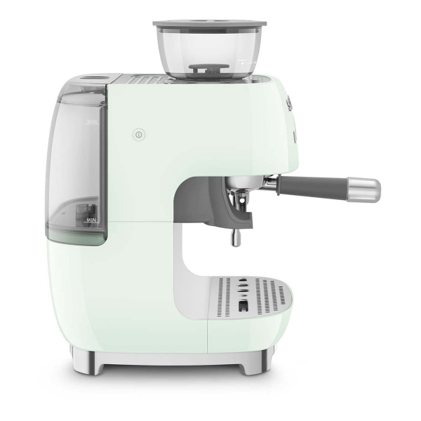 Кофемашина эспрессо со встроенной кофемолкой SMEG 50s style (EGF03PGEU) Пастельный зеленый