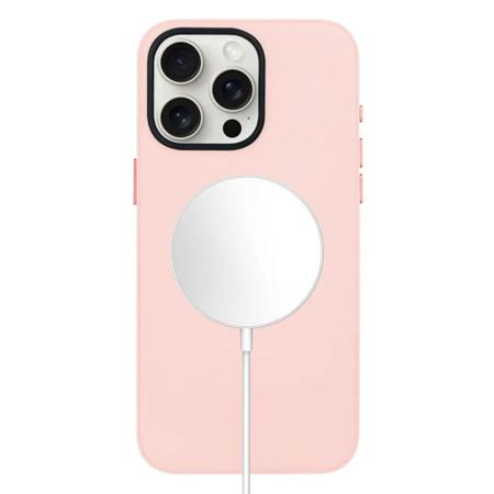 Чехол KZDOO MagSafe Noble Collection для iPhone 15 Pro Pink, розовый