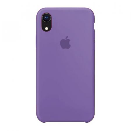 Чехол Silicone Case для Apple iPhone XR Lavender, лавандовый